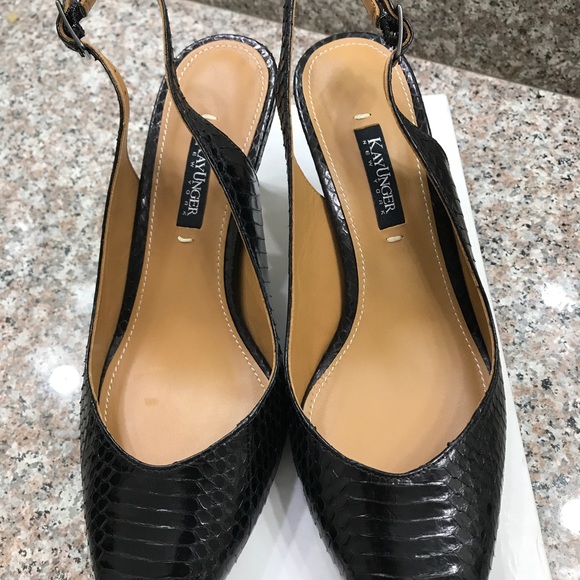 Kay Unger sling back mid heel pump - Picture 5 of 8